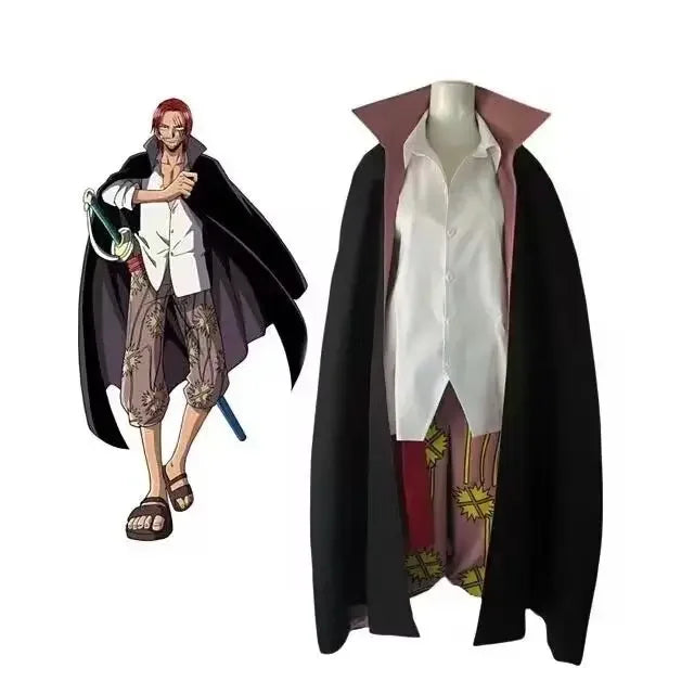 One Piece-Cosplay-Kostüm - Mantel von Shanks dem Rothaarigen (Film Red)