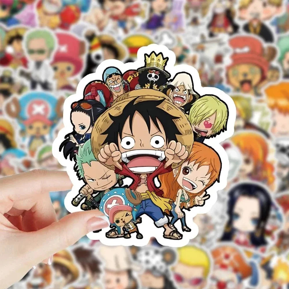 One Piece Sticker-Pack – 50 wasserdichte Vinyl-Aufkleber