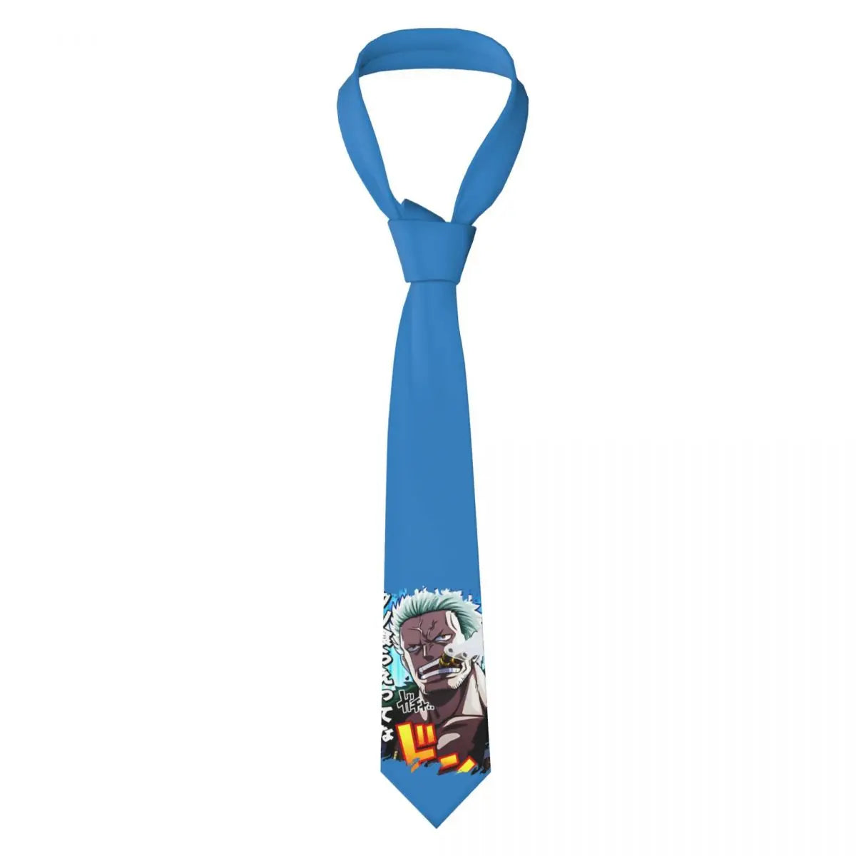 One Piece-Krawatte – Blaues Smoker-Porträt