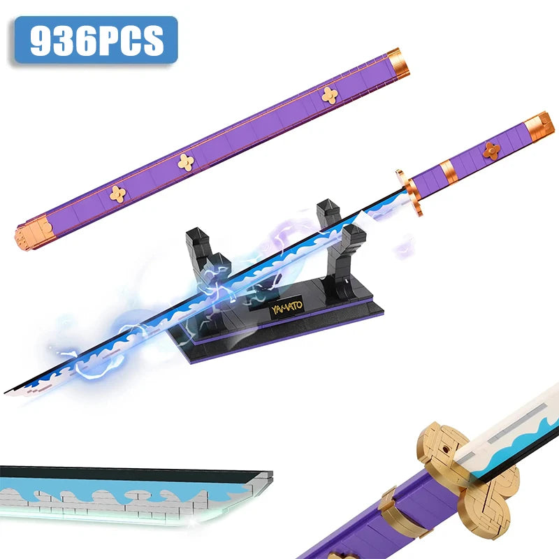 One Piece-Schwert - Zoros Katana Shusui (Modellbausatz mit 936 Teilen)