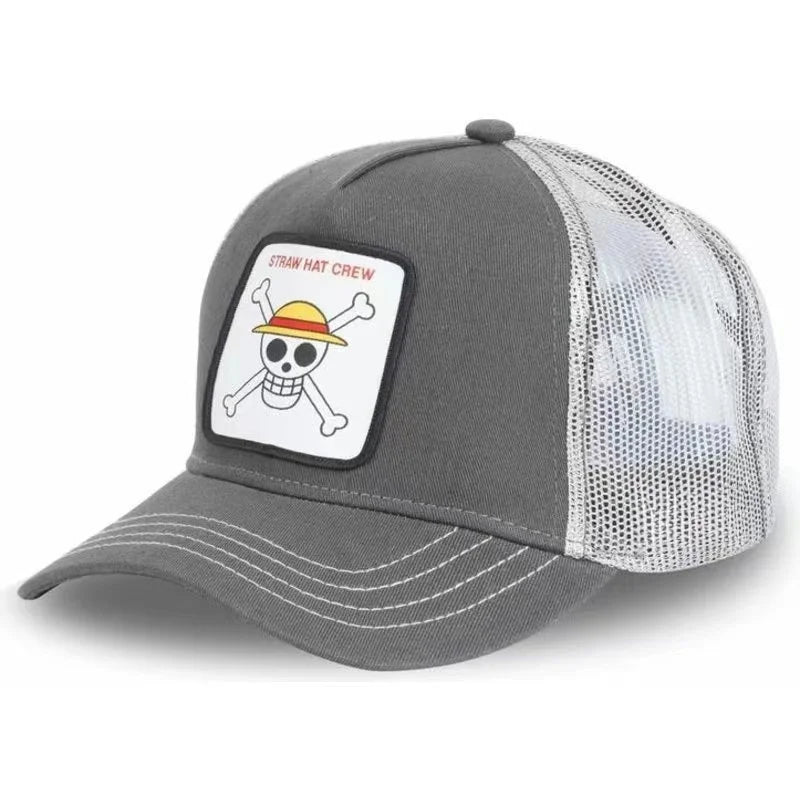 One Piece-Trucker-Cap – Luffy Grau