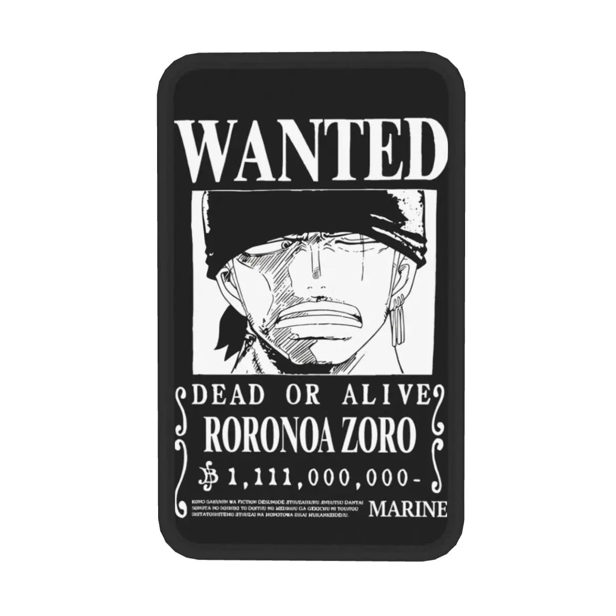 One Piece Armlehnenbezug – Wanted-Poster von Roronoa Zoro (Vintage-Design)