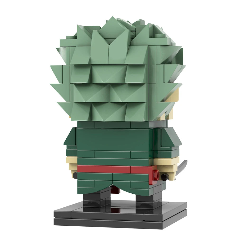 Lego-One-Piece-Figur – Roronoa Zorro (Blockstil)