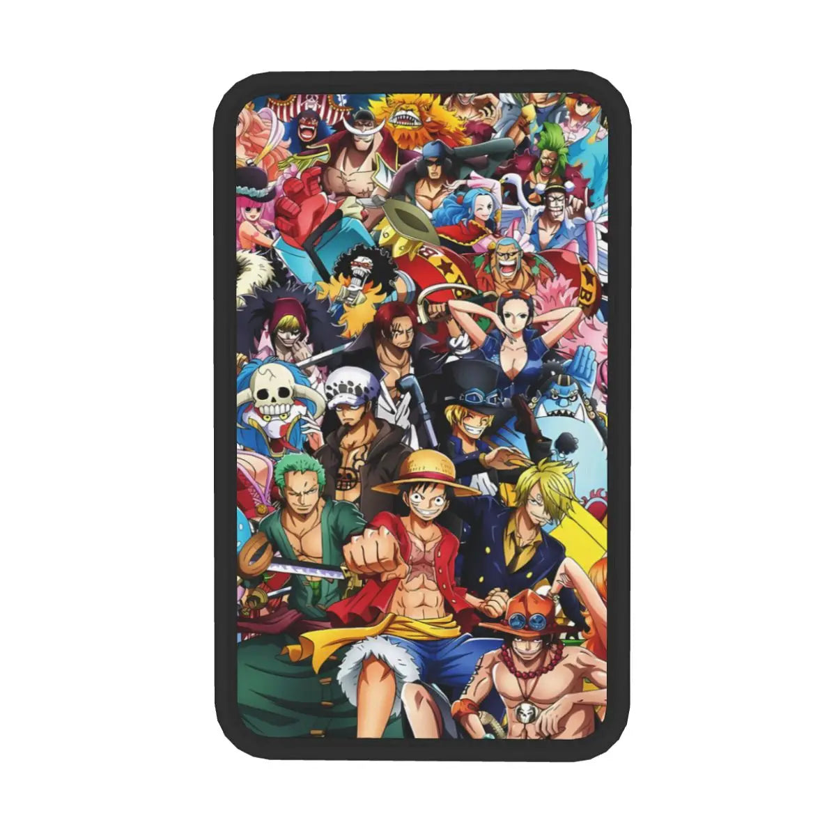 One Piece Armlehnenbezug – Illustration der vollständigen Crew (Mittelkonsole)