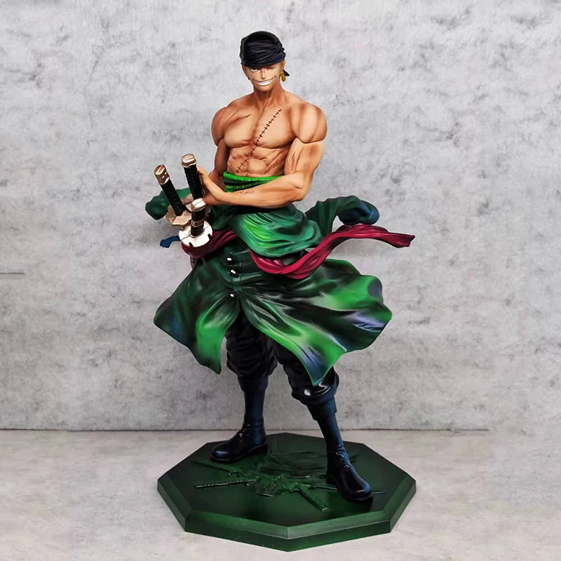 Statue One Piece Premium - Roronoa Zoro Style Wano (Effets LED/Aura)
