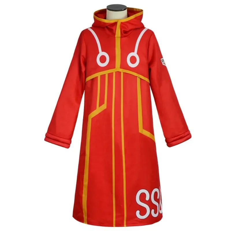 One Piece-Verkleidung - Egghead-Island-Outfit 2025 (Rot)