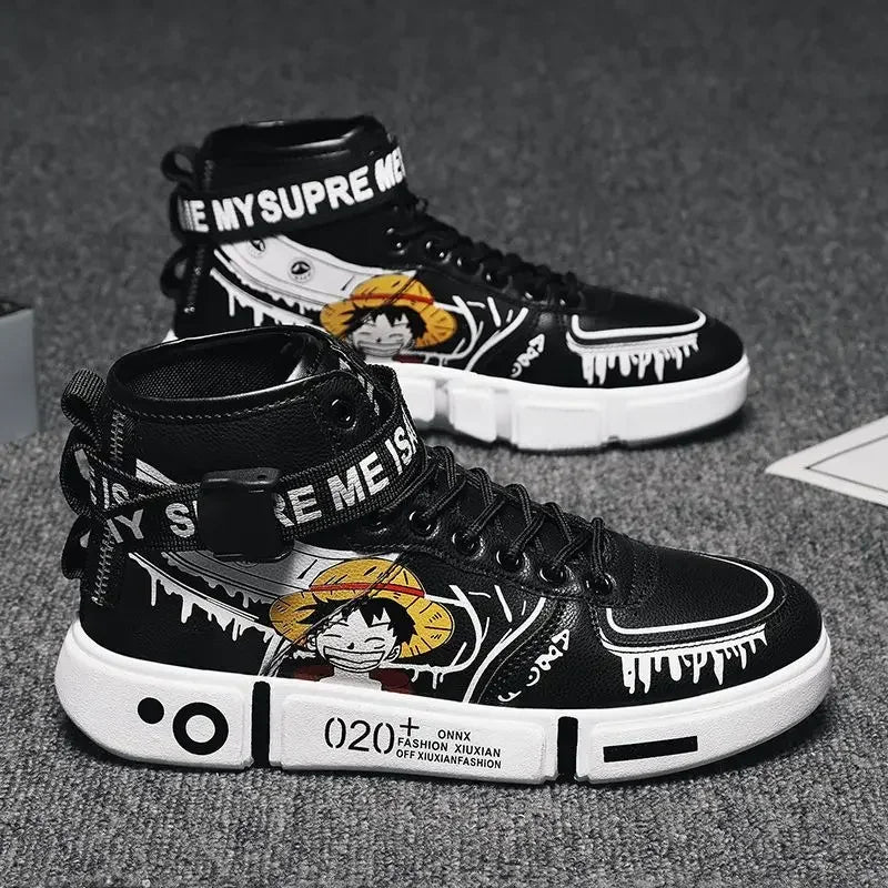 One Piece Sneaker – Streetwear Schwarz Ruffy