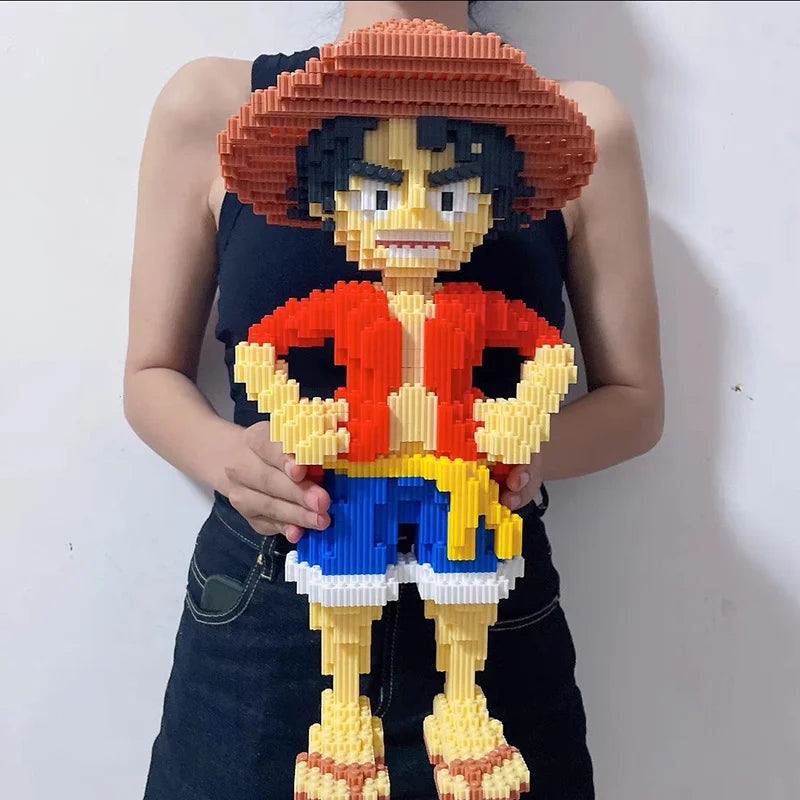 One Piece-Lego - Riesige Statue von Monkey D. Luffy (Ausstellungsmodell)