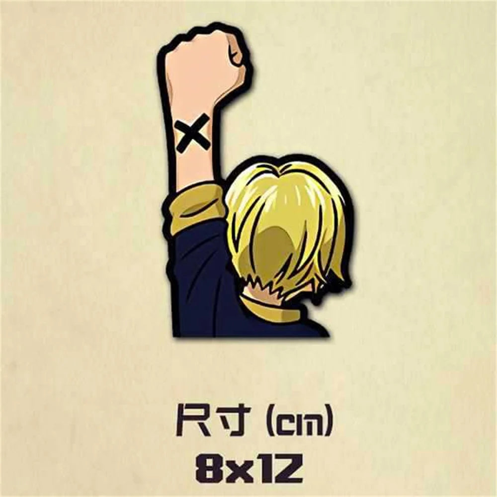 One Piece-Aufkleber – Sanjis Hand mit Zigarette (8x12cm)