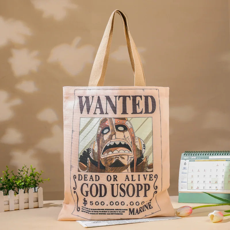One Piece-Tote-Bag – Steckbrief des legendären God Usopp