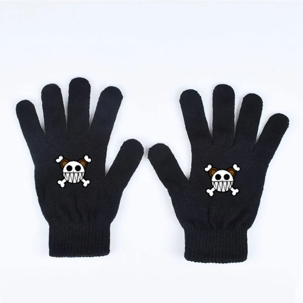 One Piece-Handschuhe – Klassischer Piratenschädel