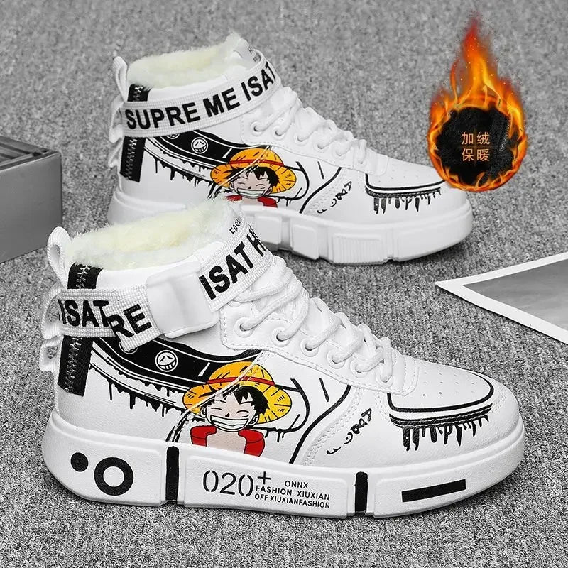 One Piece Sneaker – Streetwear Weiß Zoro