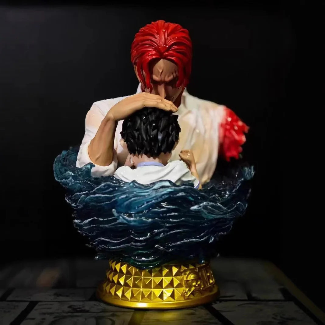 One Piece-Büste - Shanks, der Rothaarige & Luffy (Abschiedsszene)