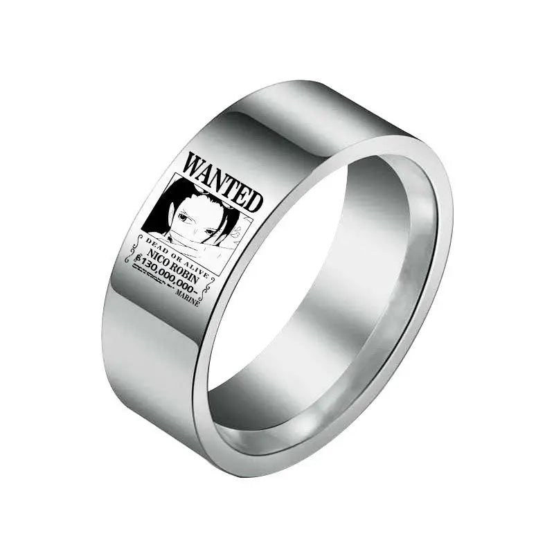 One Piece Ring – Wanted Nico Robin