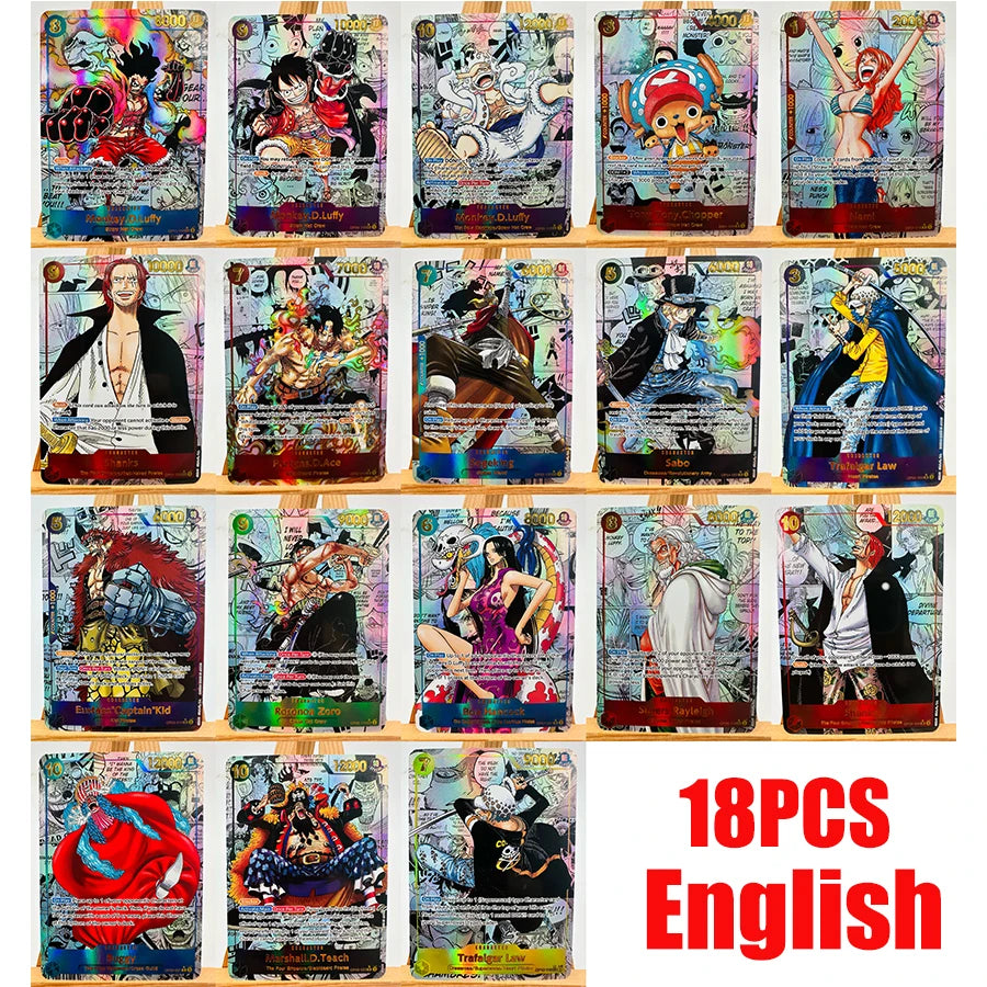 One Piece TCG-Kartenpack – Premium-Set mit 18 Stück (Englisch)