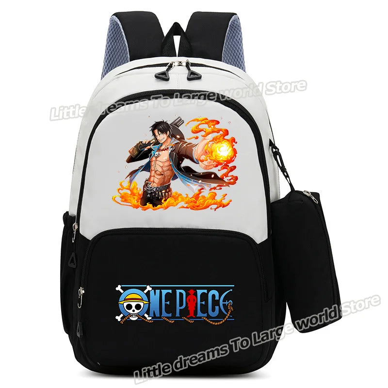 One Piece-Rucksack – Monkey D. Ruffy mit Feuer-Aura