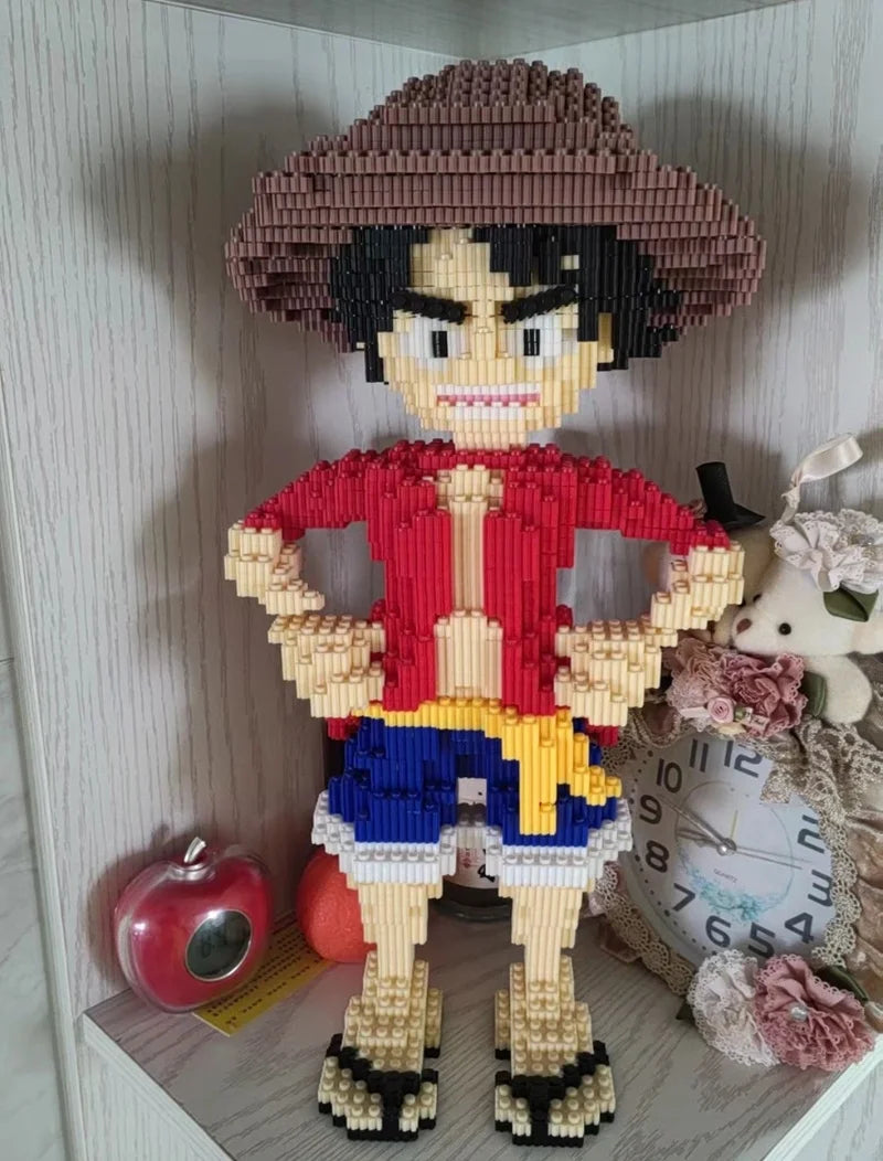 One Piece-Lego - Riesige Statue von Monkey D. Luffy (Ausstellungsmodell)