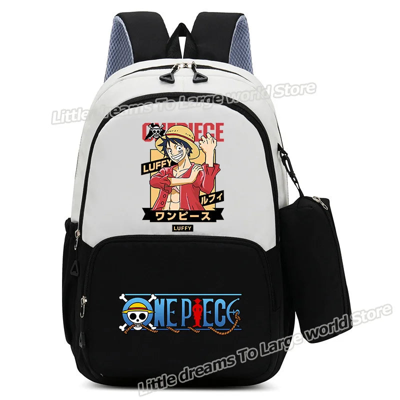 Sac à Dos One Piece – Monkey D. Luffy Manga Rouge Intense
