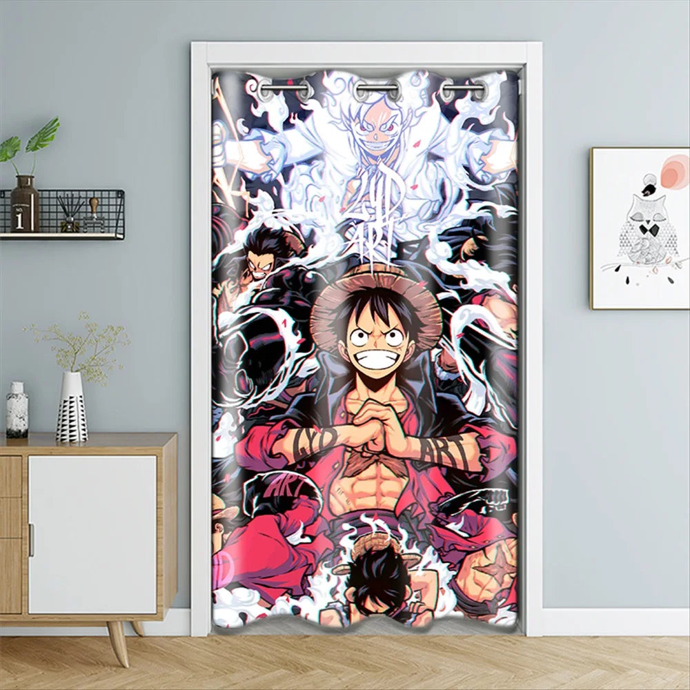 One Piece-Türvorhang – Monkey D. Luffy Gear 5 (Ausstellungsmodell)