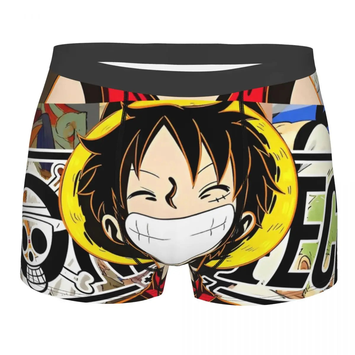 Boxershorts – Ruffys vergrößertes Gesicht