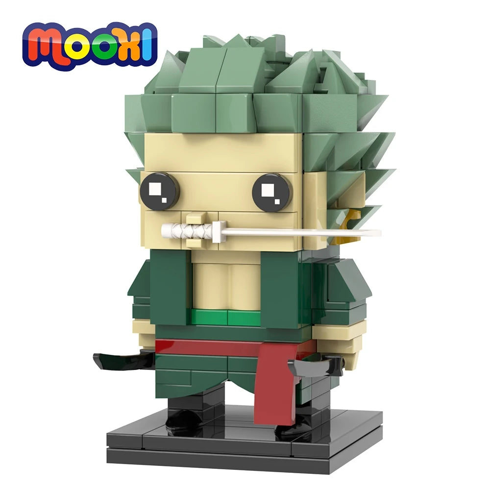 Lego-One-Piece-Figur – Roronoa Zorro (Blockstil)