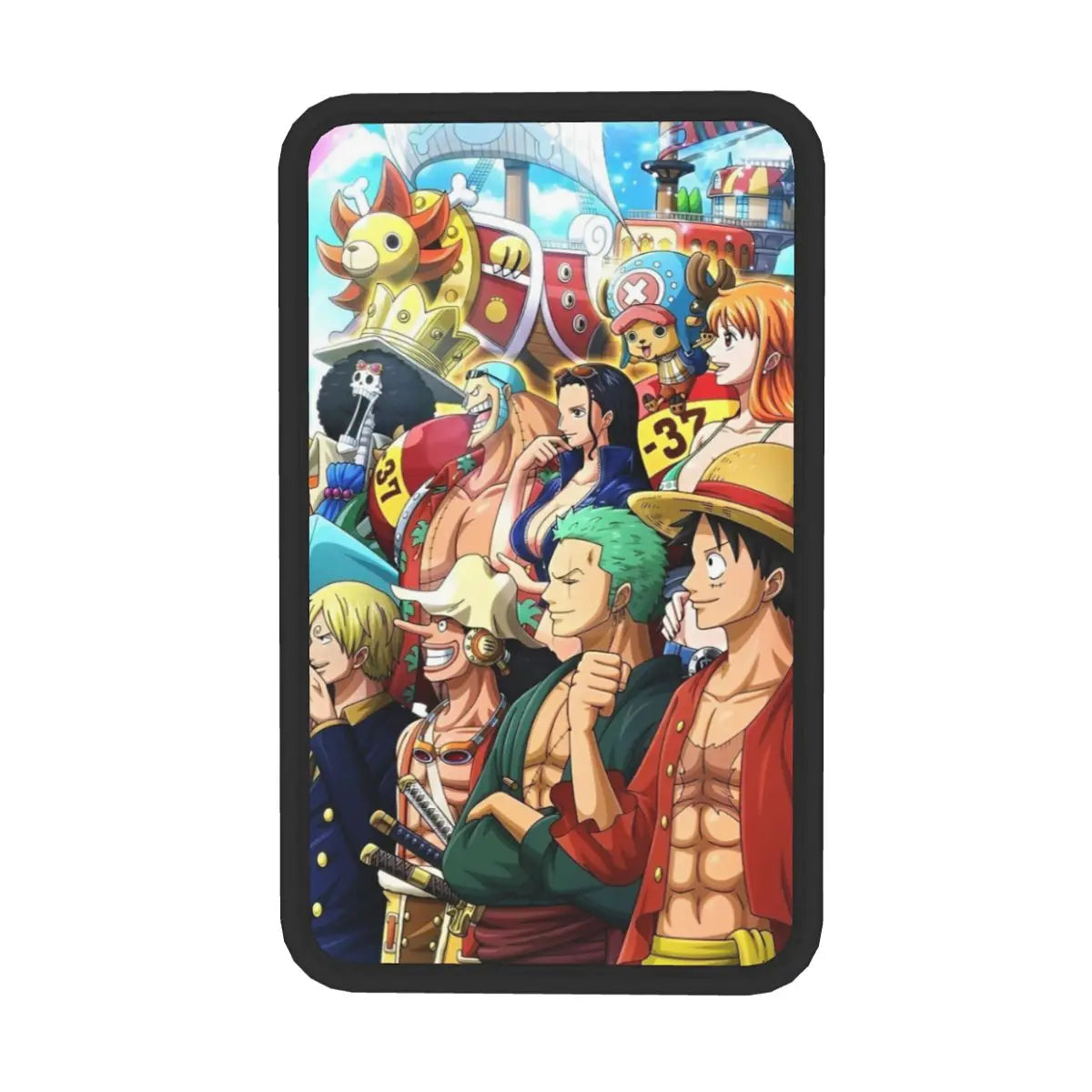 One Piece Armlehnenbezug – Collage der Crew (Leuchtende Farben)
