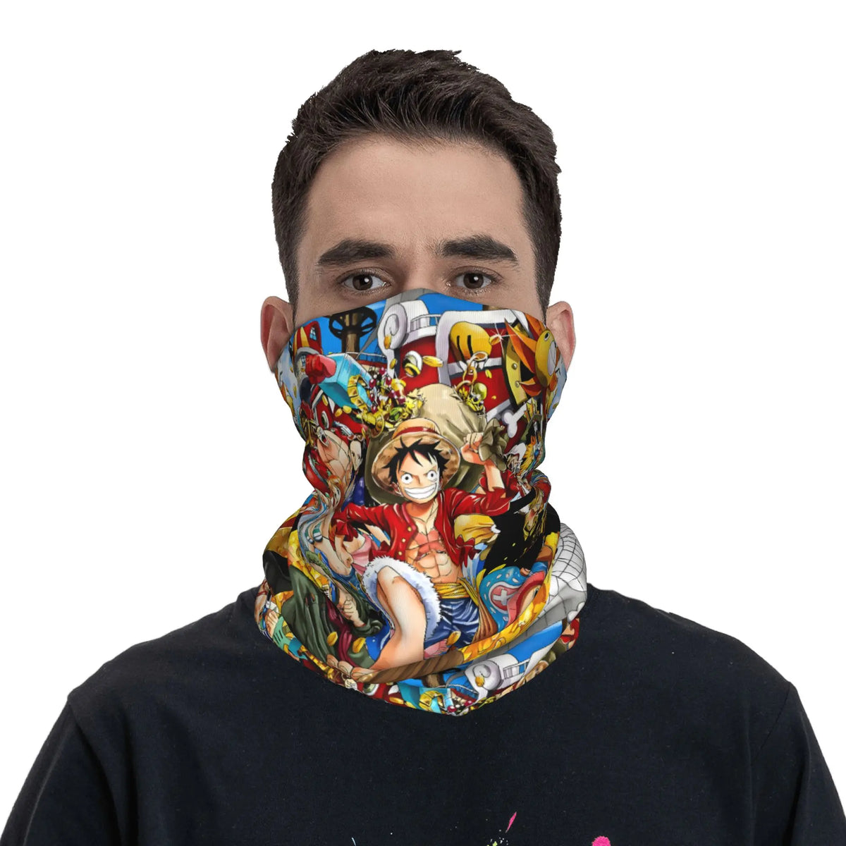 One Piece-Bandana – Gruppierte Strohhüte
