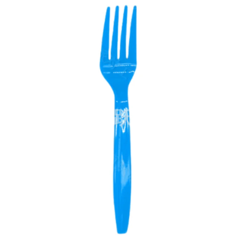 Fourchette One Piece - Couvert de Fête Réutilisable (Bleu)