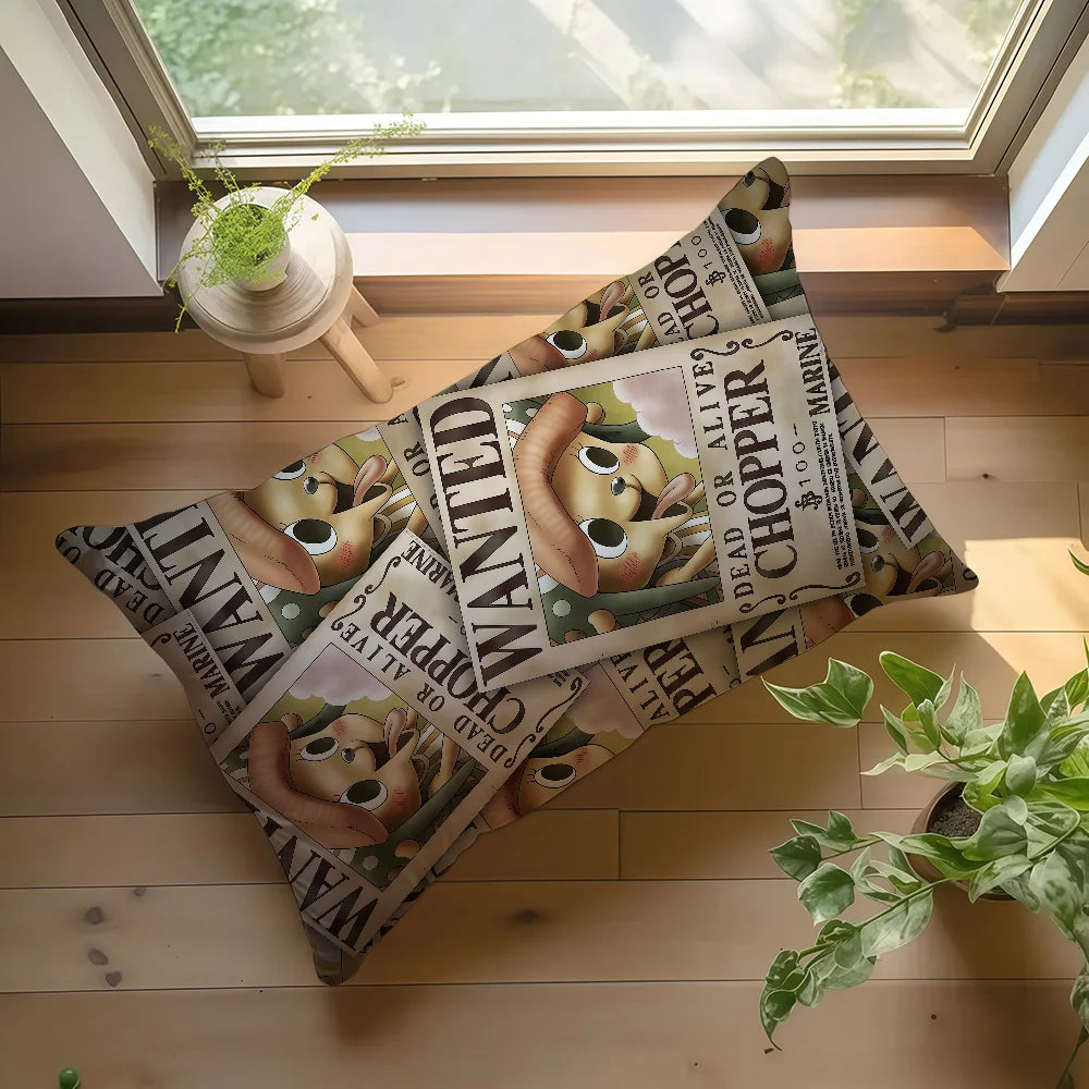 One Piece Wanted-Kissenbezug – Tony Tony Chopper (Liebhaber von Zuckerwatte)