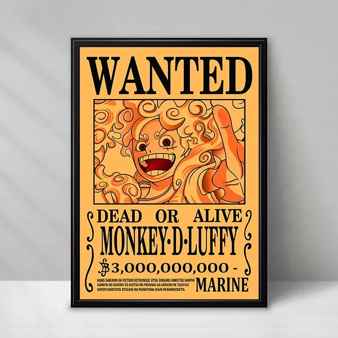 One Piece Wanted-Poster – Monkey D. Ruffy (Klassisch Vintage)