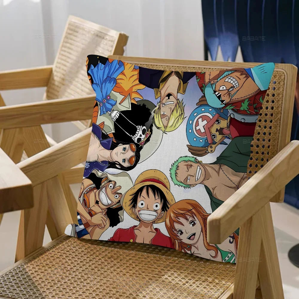One Piece Kissenbezug – Trio aus Luffy, Zorro & Sanji