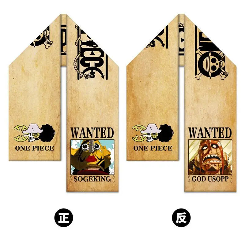 Schal One Piece – Wanted Monkey D. Ruffy Klassisch