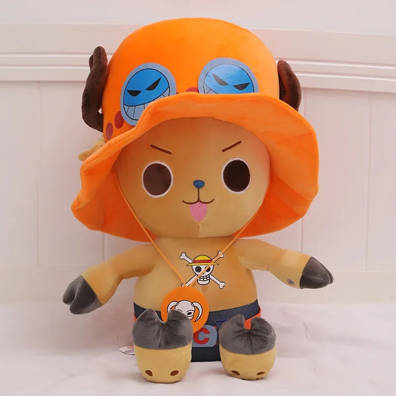 Chopper-Plüschtier – Design mit orangefarbenem Hut „Neue Welt“