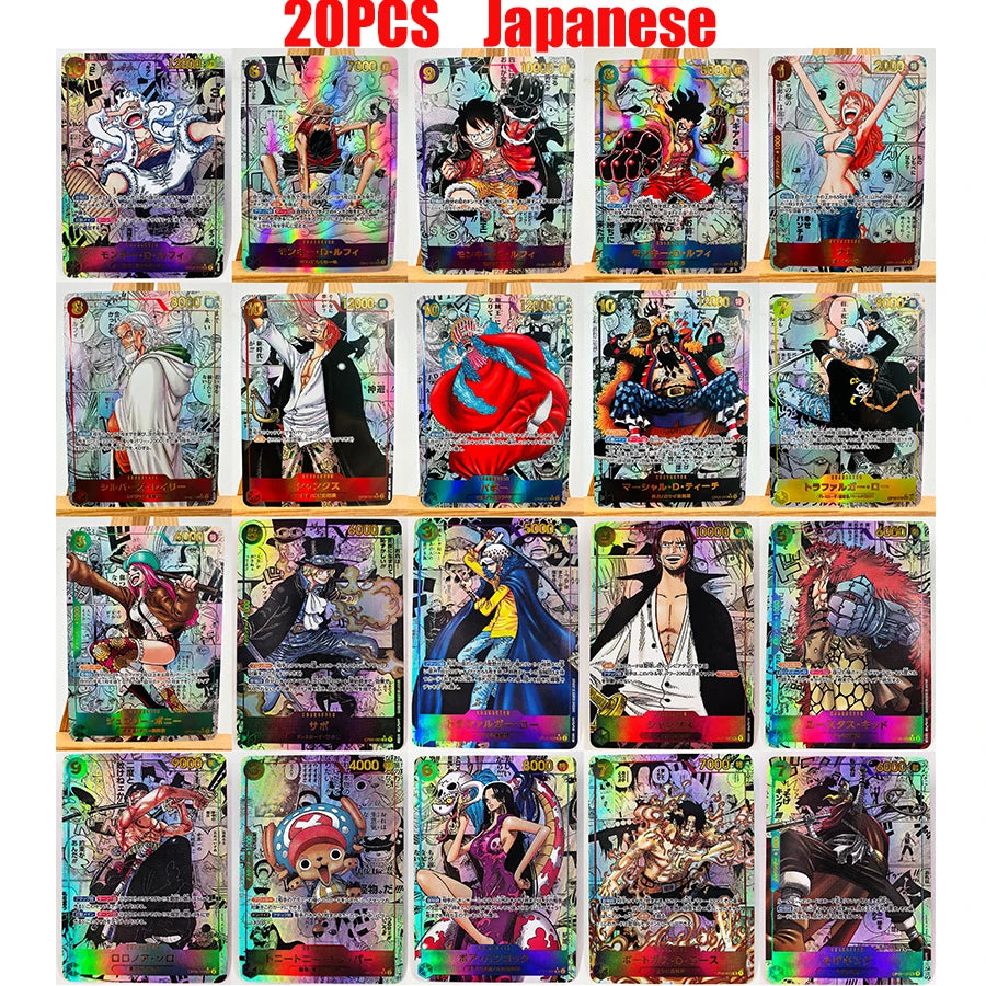 One Piece TCG-Kartenpack – Japanisches Set mit 20 Stück (selten)
