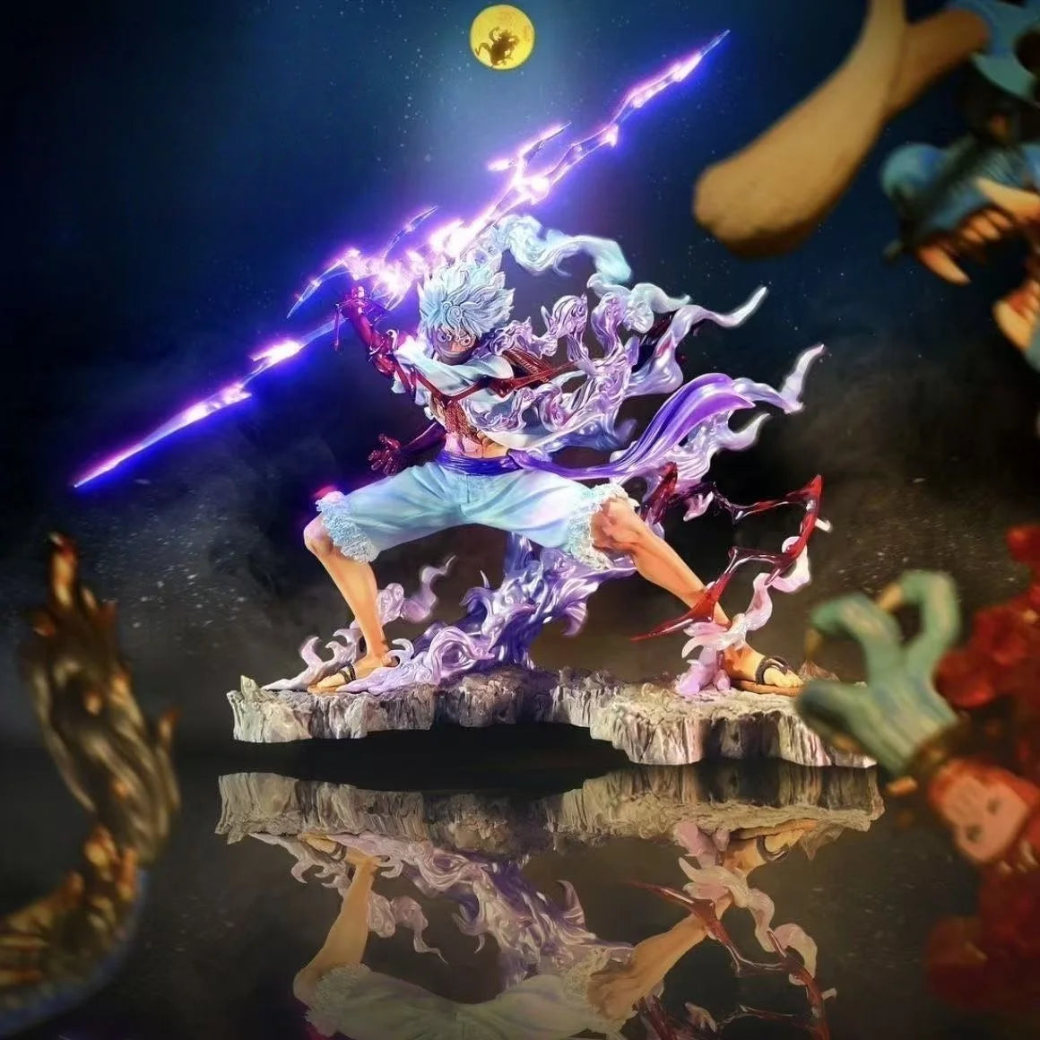 One Piece-Figur – Monkey D. Ruffy Gear 4 (violette Auraeffekte)