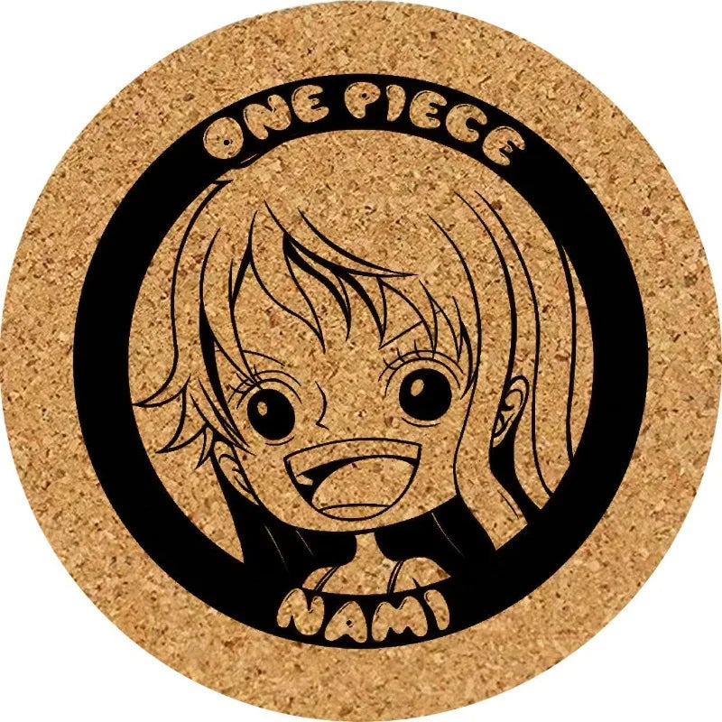 One Piece Untersetzer – Wanted Nami, Korkgravur