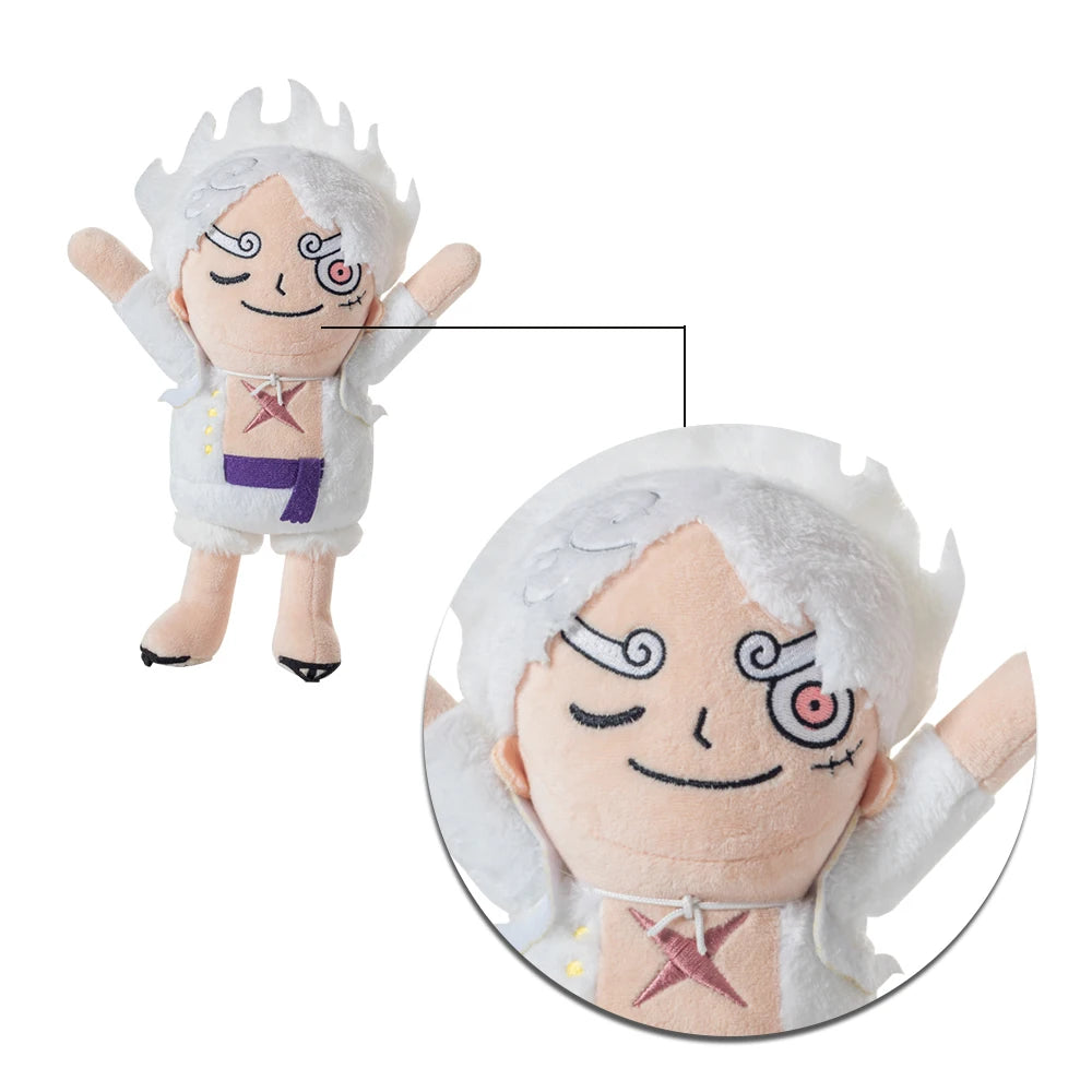 One Piece Plüschfiguren-Set – Luffy Gear 5 & Monkey D. Luffy Chibi