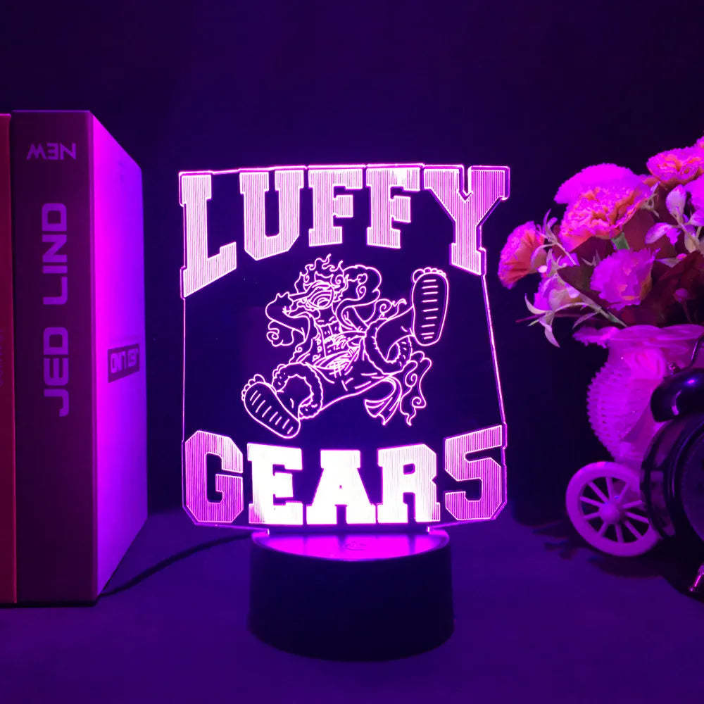 Lampe Veilleuse LED One Piece - Luffy Gear 5 Transformation (Violet)