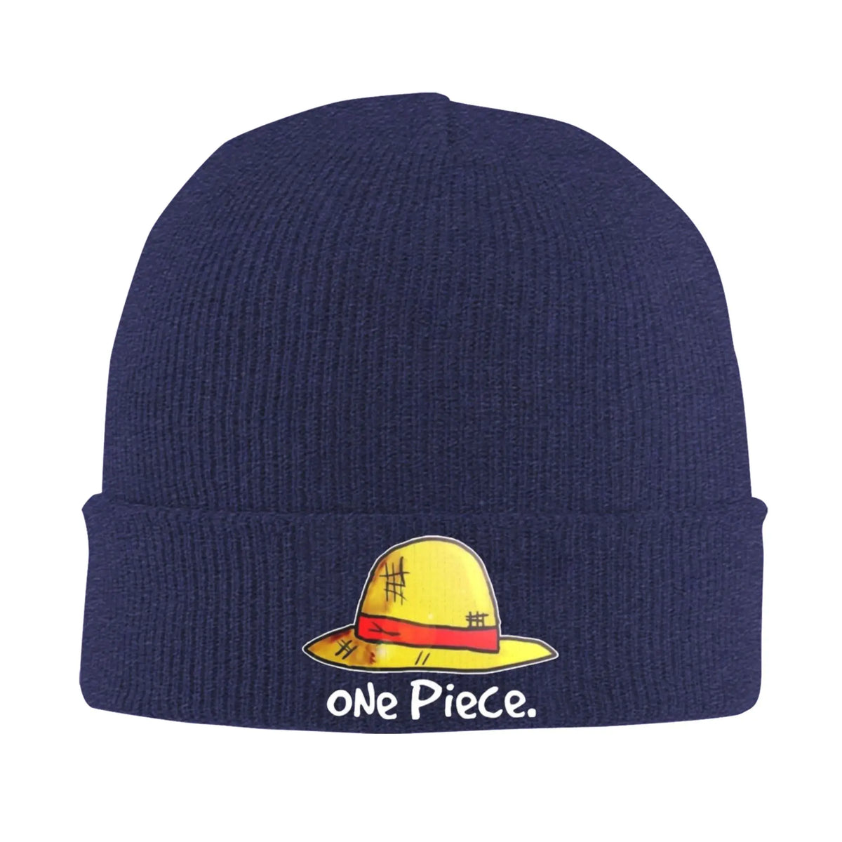 One Piece-Mütze – Bestickter Umschlag Marineblau