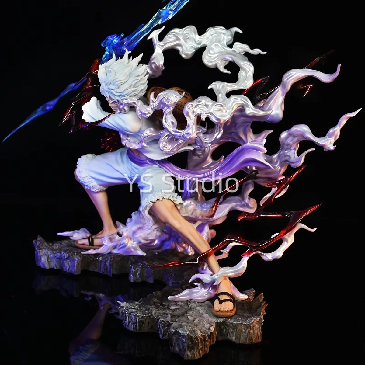 One Piece-Figur – Monkey D. Ruffy Gear 4 (violette Auraeffekte)