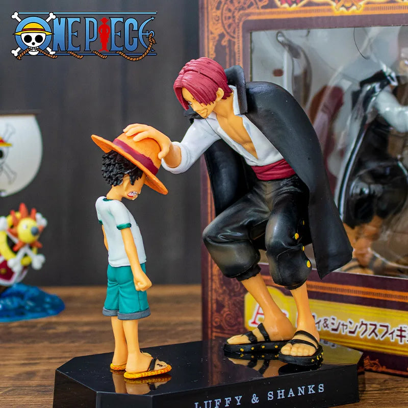 One Piece-Figur – Kultszene Ruffy & Shanks (die Übergabe des Huts)
