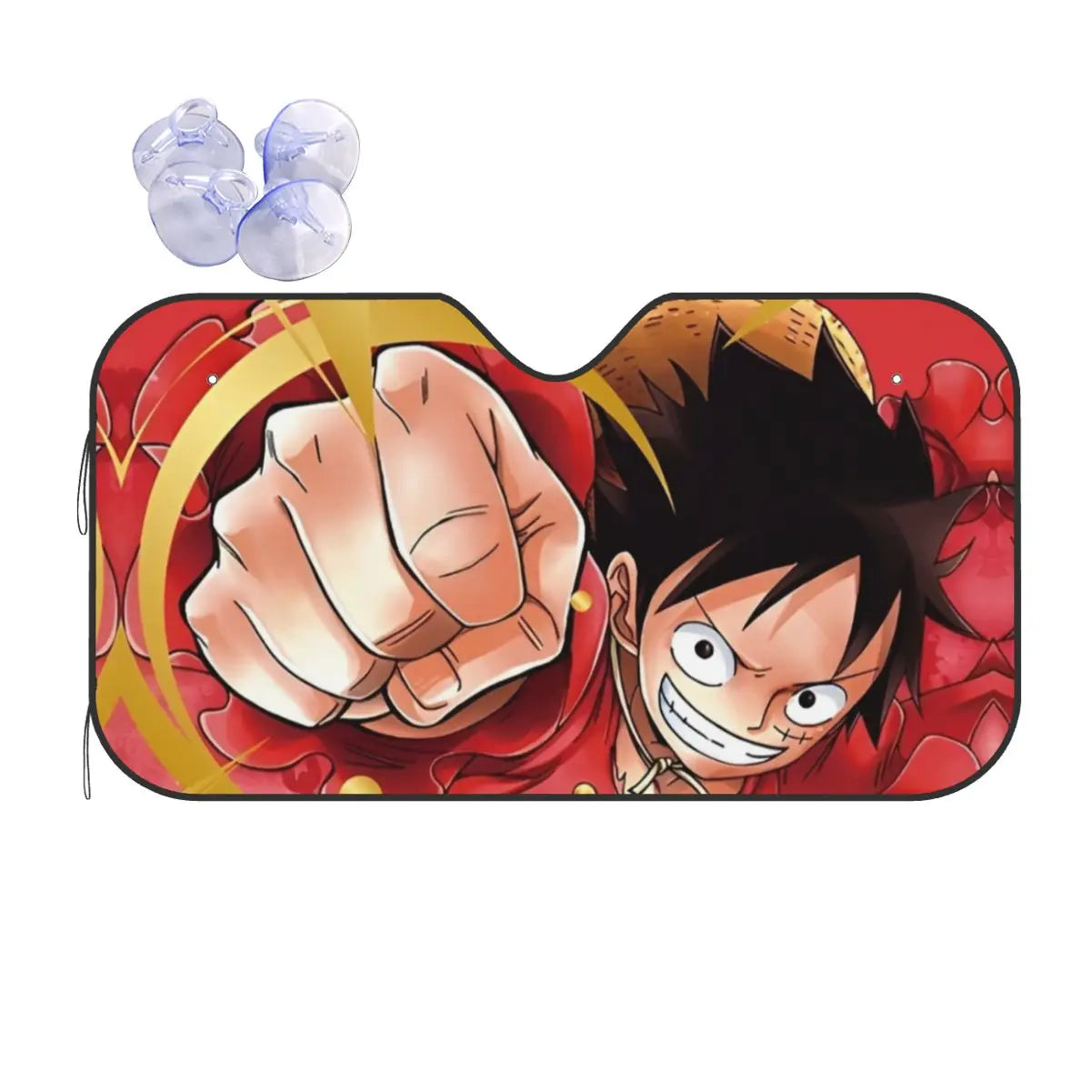 One Piece-Auto-Sonnenschutz – Duell Luffy gegen Kaido (Sonnenschutz)
