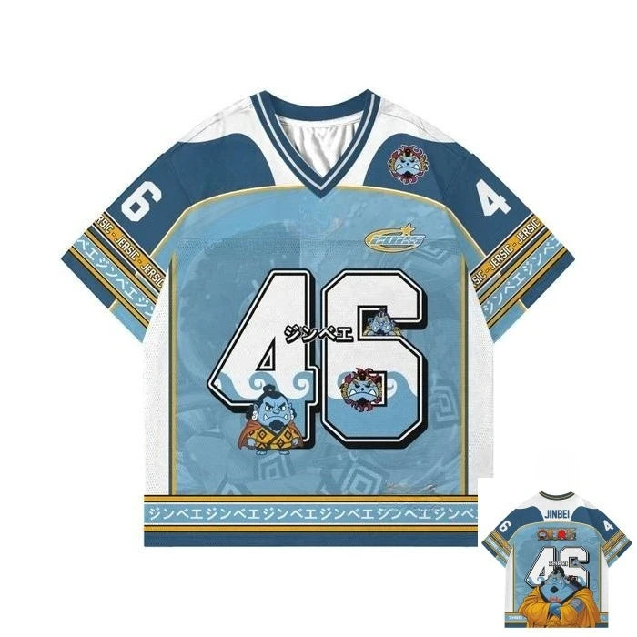 One-Piece-Sporttrikot Jinbe – Blaues Sporttrikot