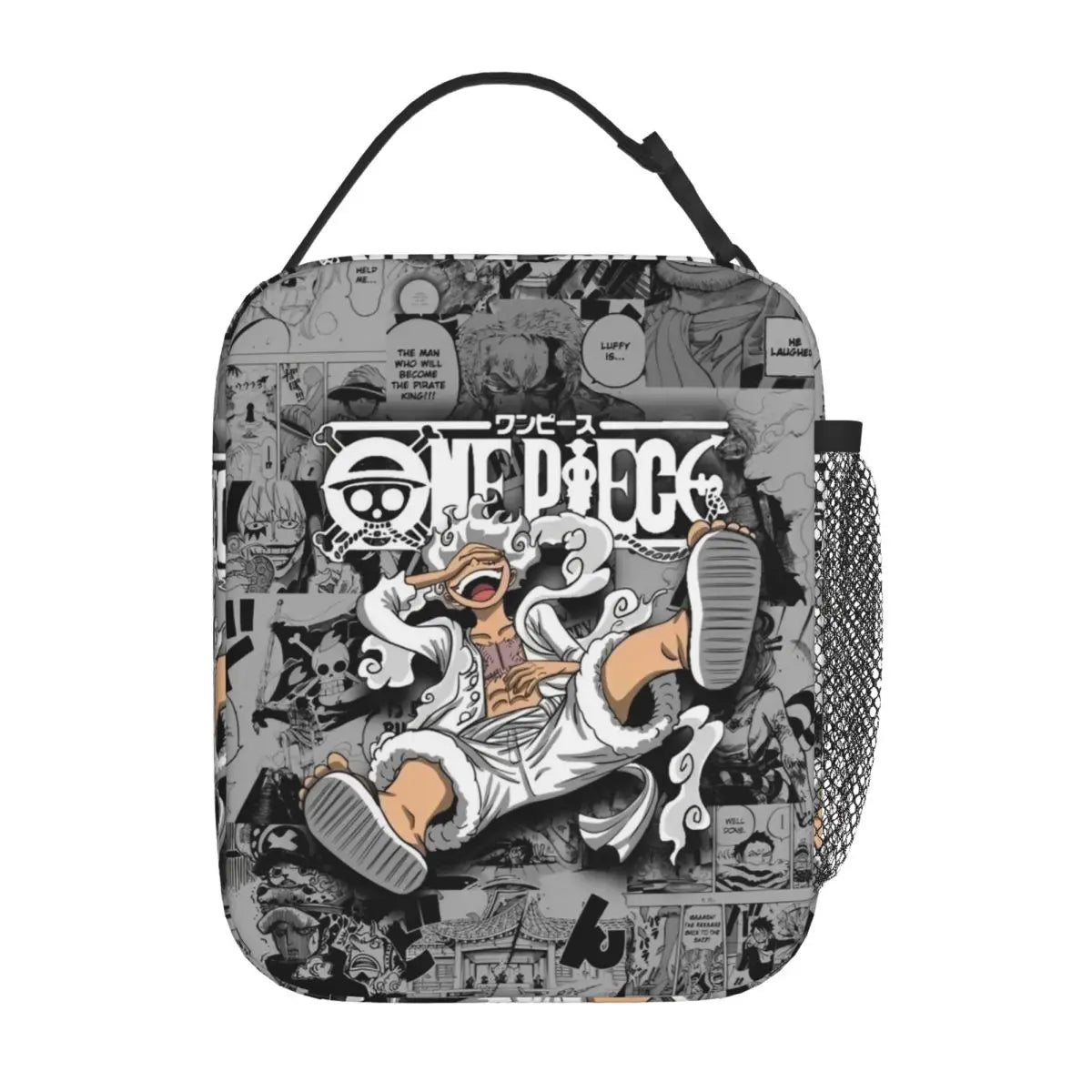 One Piece-Kühltasche – One Piece im schwarz-weißen Manga-Stil