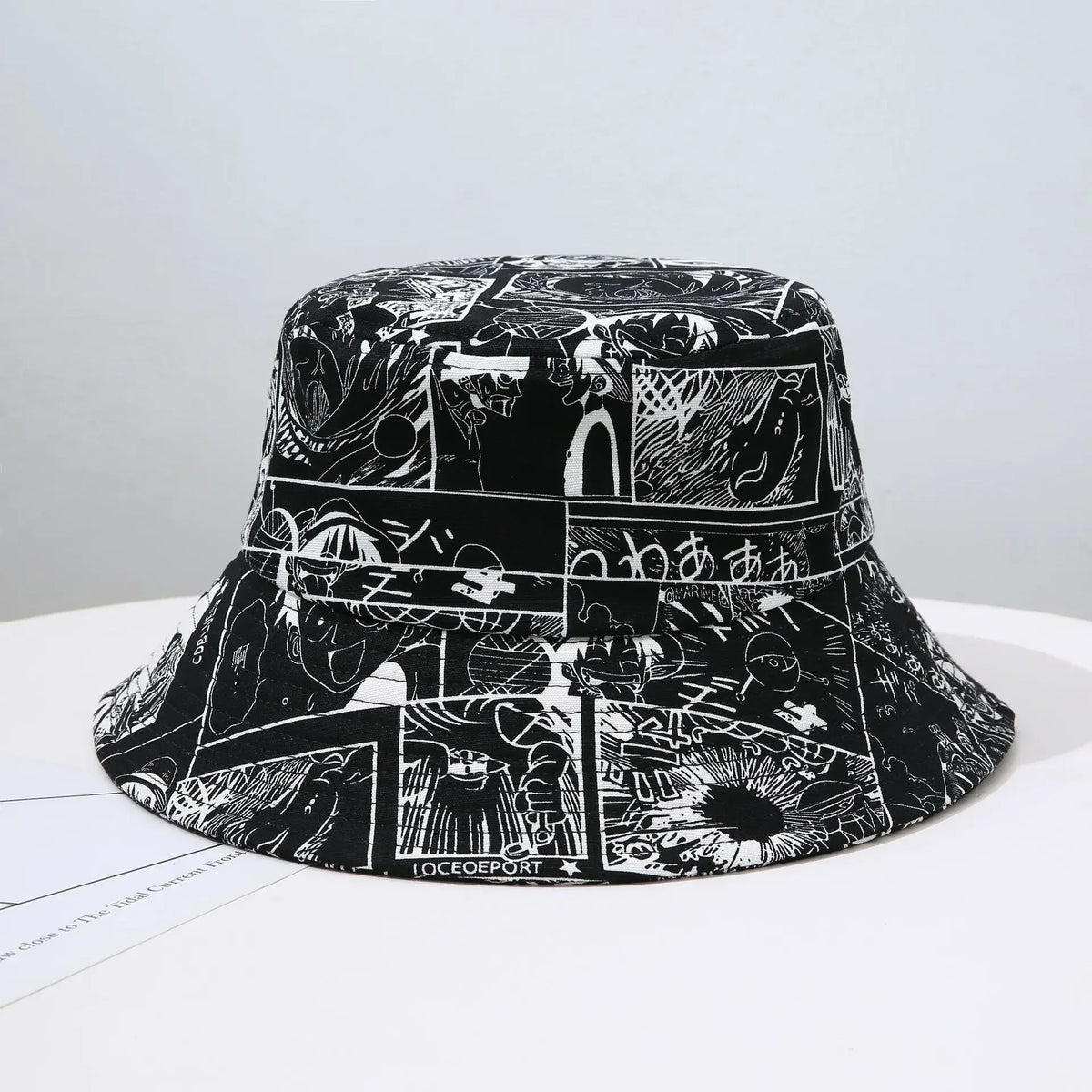 One Piece-Bucket-Hat – Dunkler Manga-Kontrast