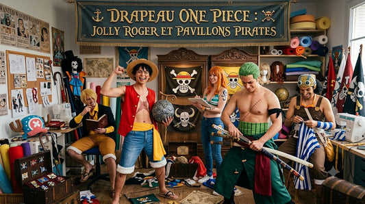 Drapeau One Piece : Jolly Roger et pavillons pirates