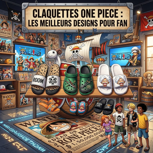 Claquettes One Piece : les meilleurs designs pour fan
