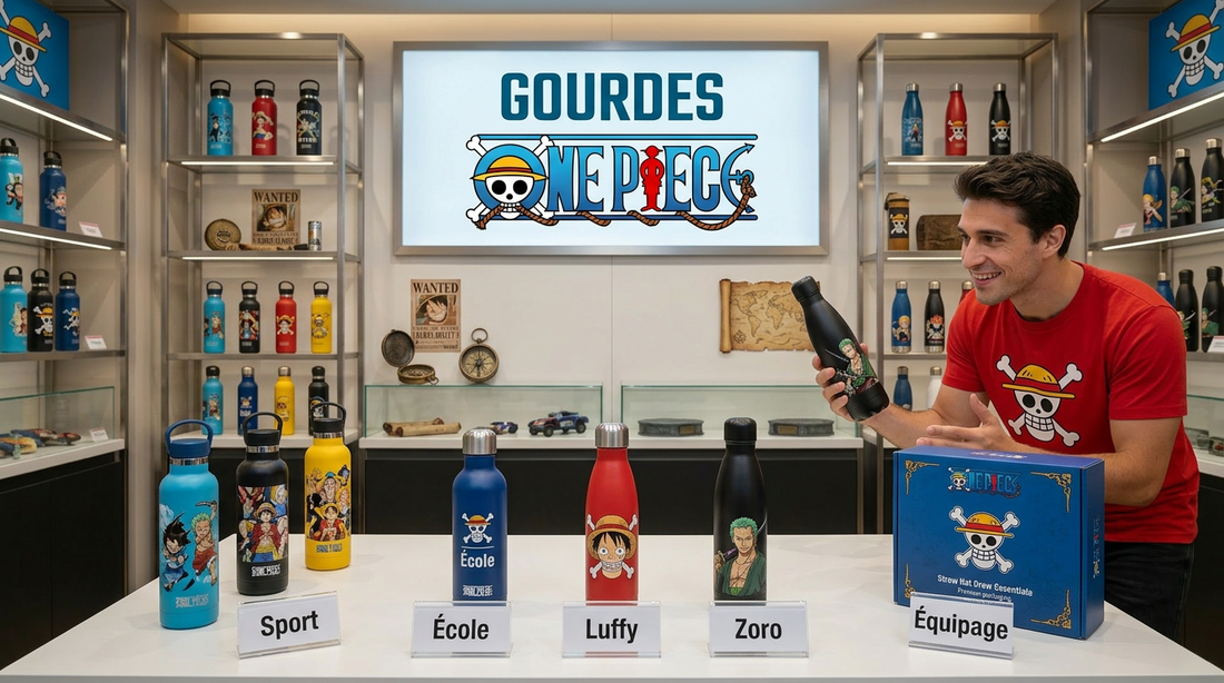 Gourde One Piece : Hydrate-toi comme un Vrai Membre de l'Équipage