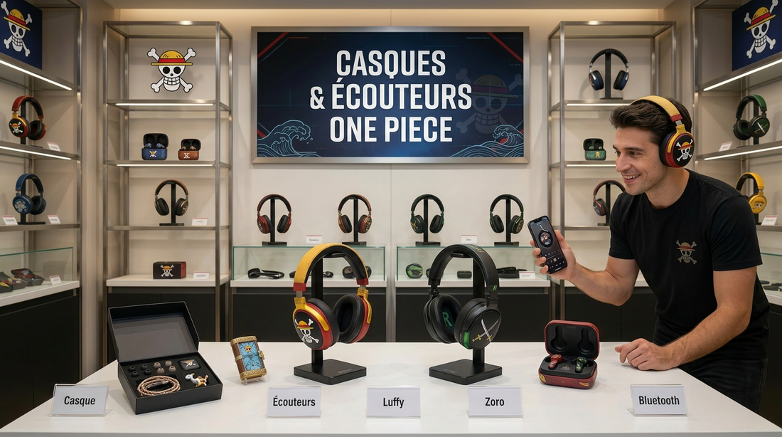 Casque et Écouteurs One Piece : Écouter de la Musique en Mode Pirate