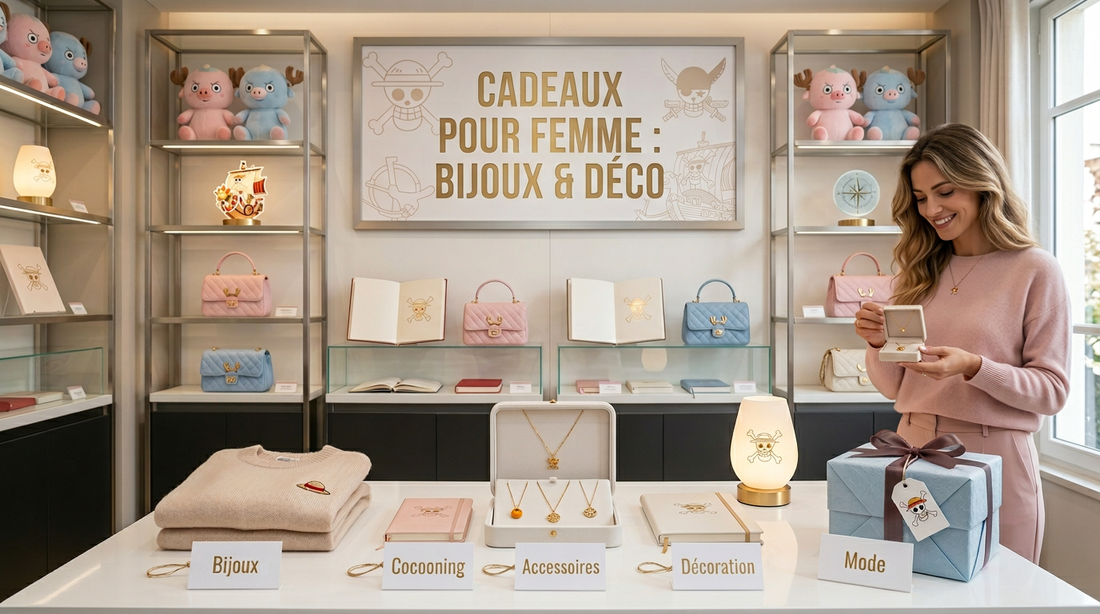 Idées Cadeaux One Piece pour Femme : Bijoux, Déco, Mode